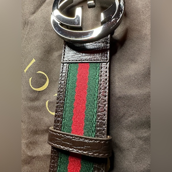 Gucci web belt with buckle, size 90/36 - Picture 11 of 17